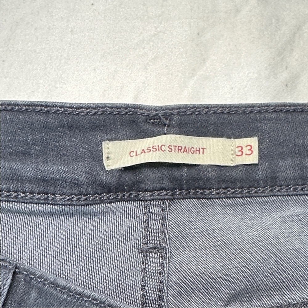 Levi's Women's Charcoal Straight Leg Jeans - Picture 2 of 3